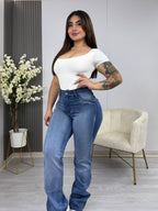 Jeans Recto Iconic, detalle frente