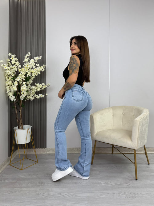Jeans Flare Anastasia Celeste, espalda