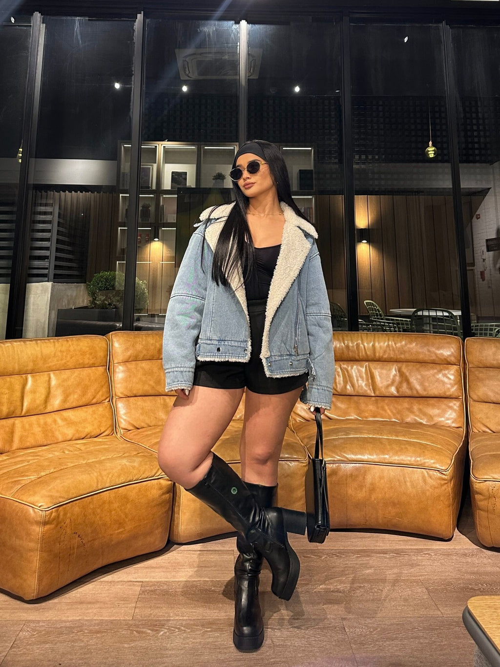 Chaqueta Aviadora Denim Alaska · KL-3002