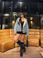 Chaqueta Aviadora Denim Alaska · KL-3002