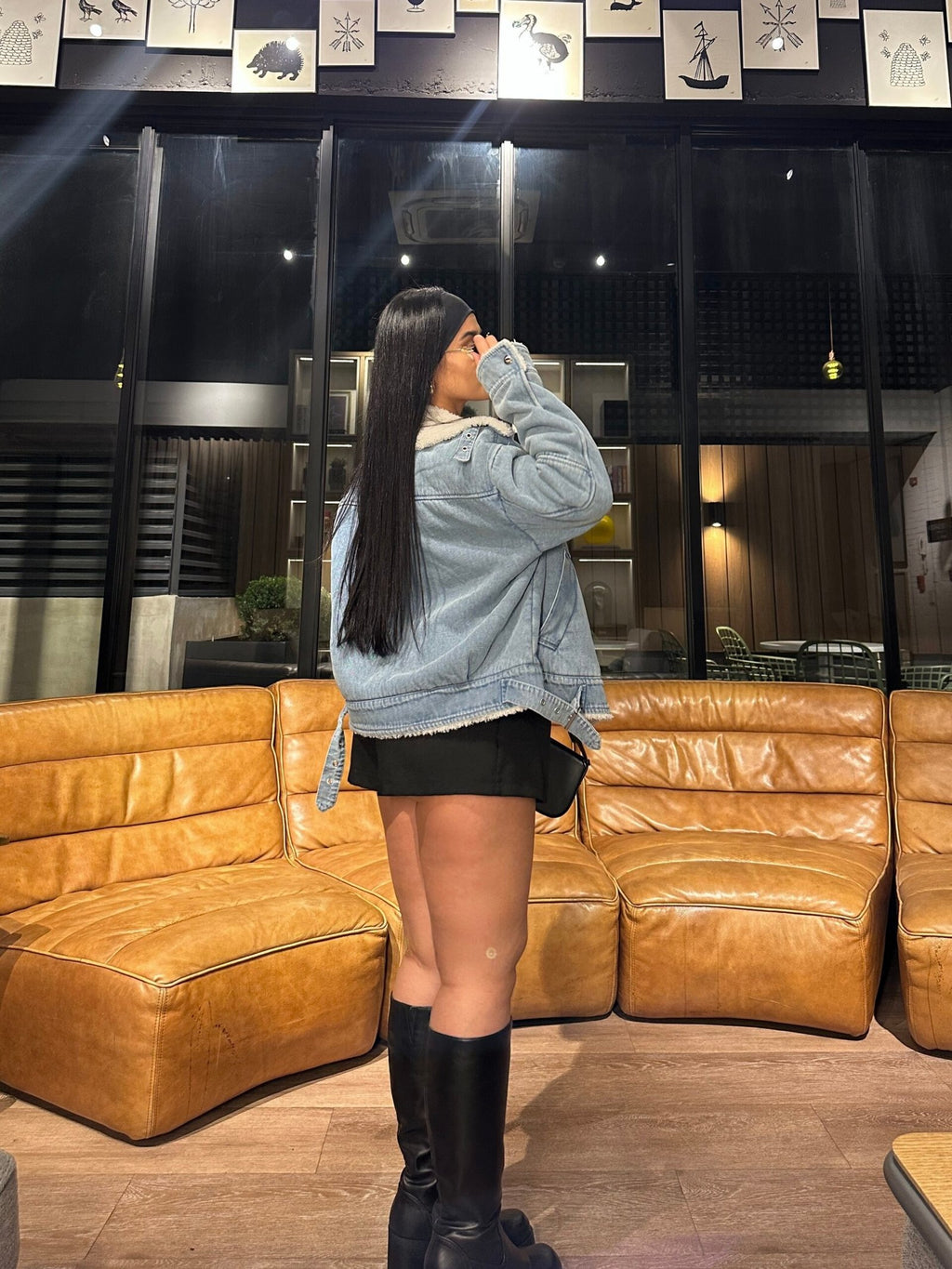 Chaqueta Aviadora Denim Alaska · KL-3002