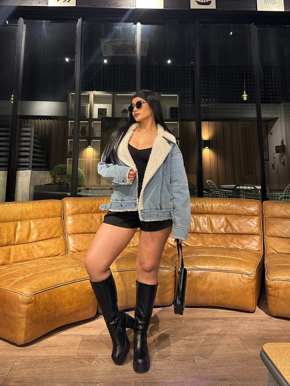 Chaqueta Aviadora Denim Alaska · KL-3002