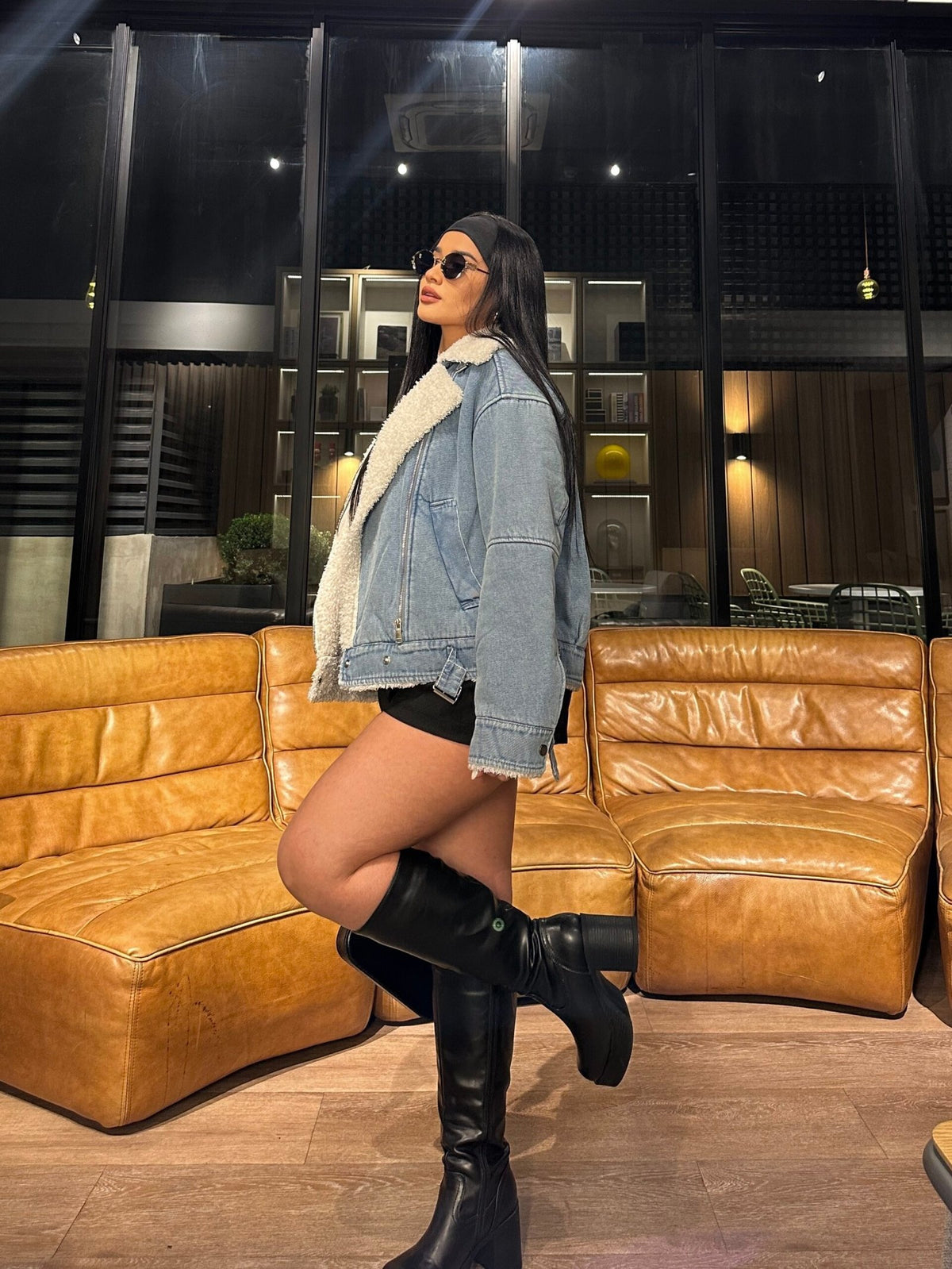 Chaqueta Aviadora Denim Alaska · KL-3002