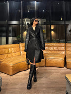Abrigo Largo Luxury Negro · KL-2098
