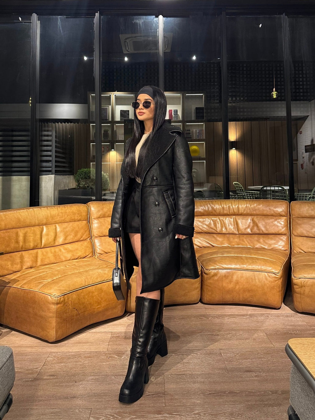 Abrigo Largo Luxury Negro · KL-2098