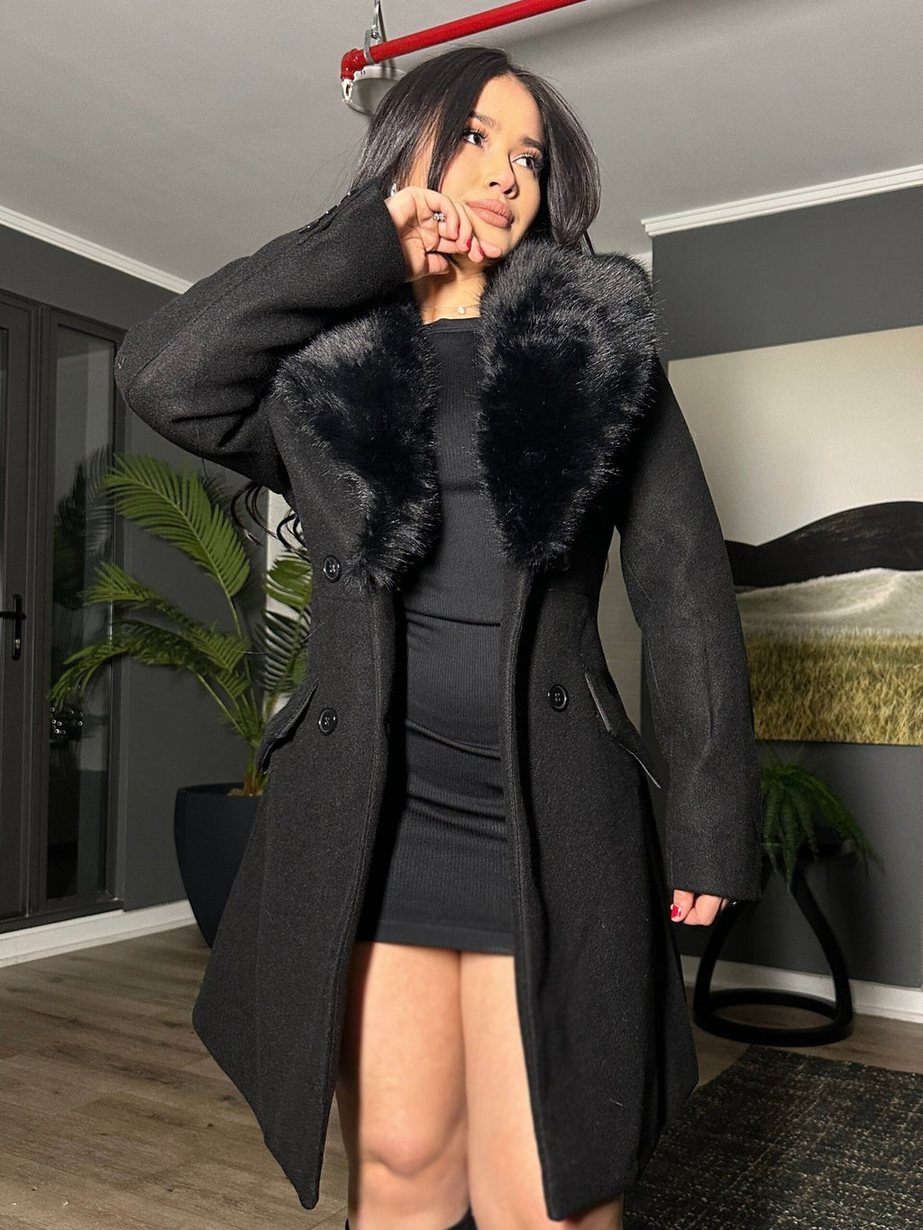 Abrigo Largo Glam · KL-2205