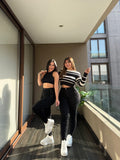 Jeans Skinny Trenzado Negro · Paradise
