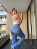Jeans Flare Fit con Cierre Metálico · KL-2047 · Paradise