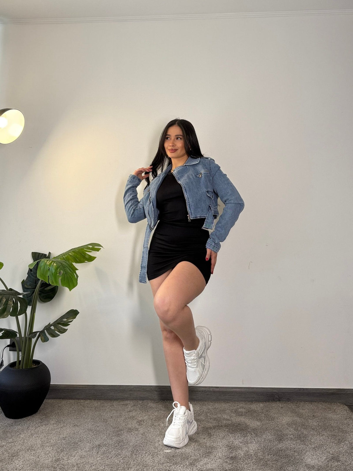 Chaqueta Denim Chic Celeste Claro