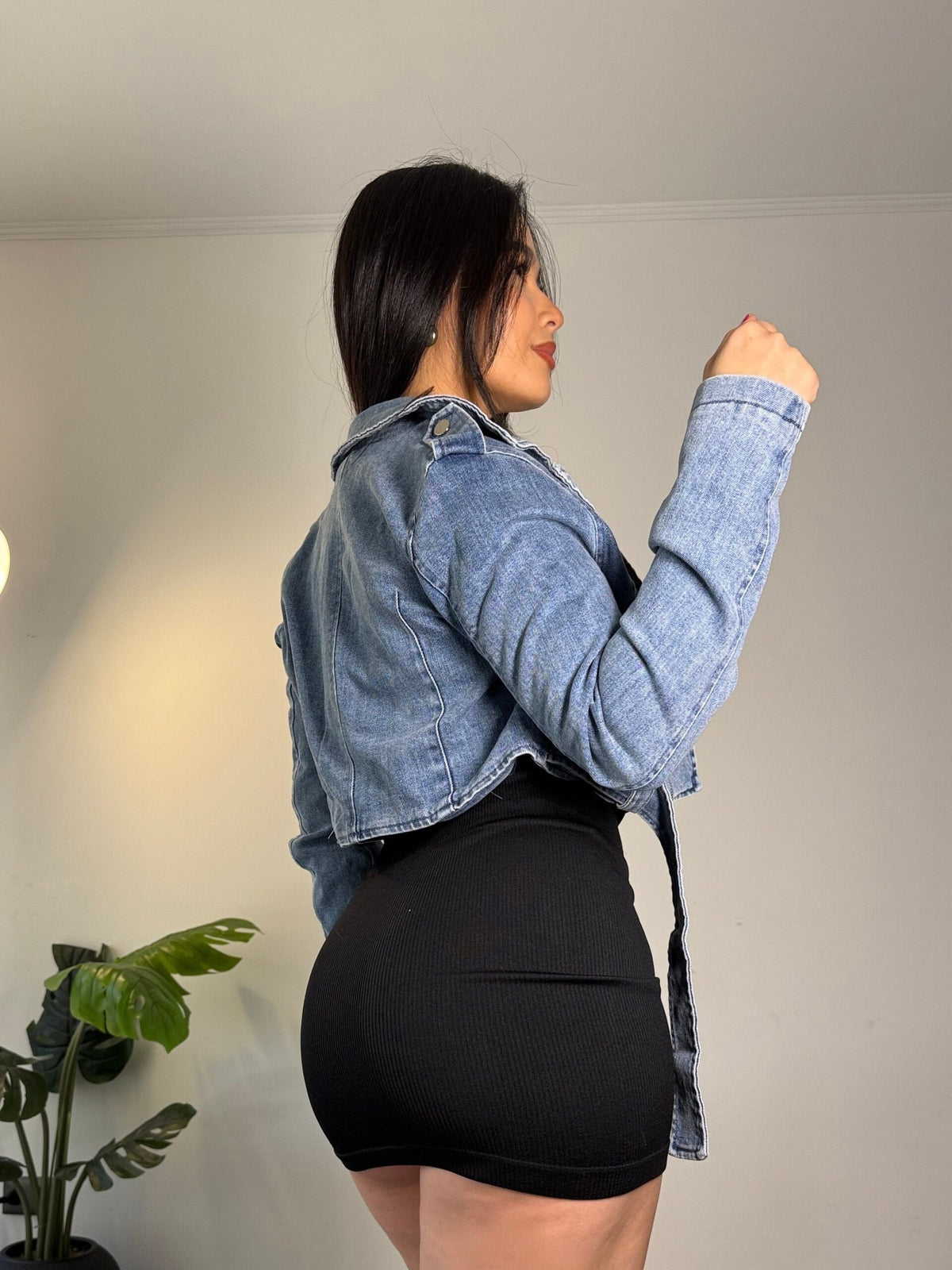 Chaqueta Denim Chic Celeste Claro