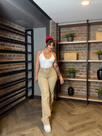 Jeans Wide Leg beige medio· KL-2097 · Paradise
