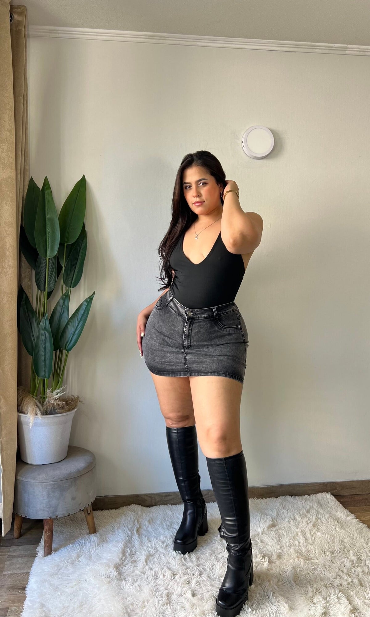 Falda Short Paris Gris · Paradise