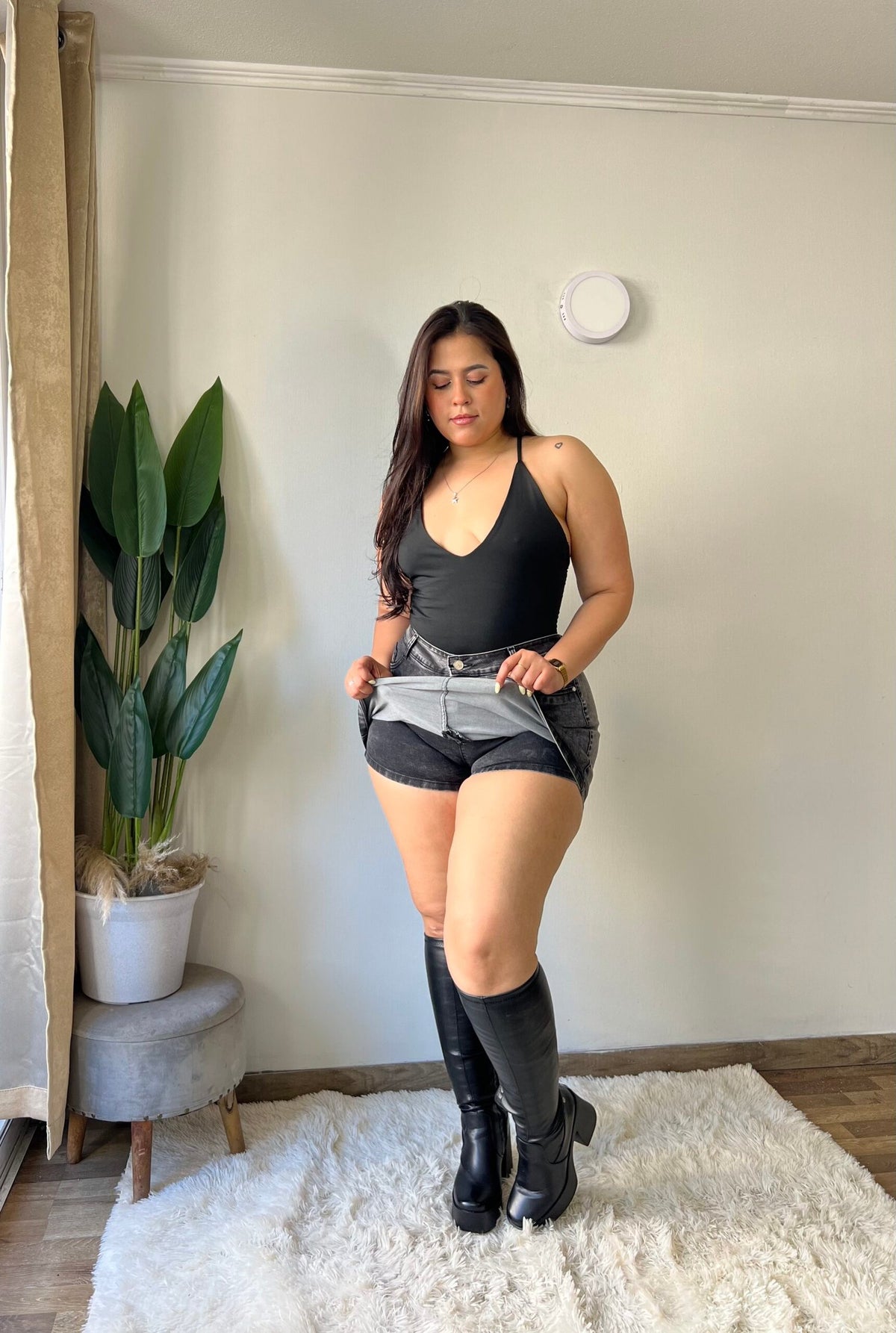 Falda Short Paris Gris · Paradise