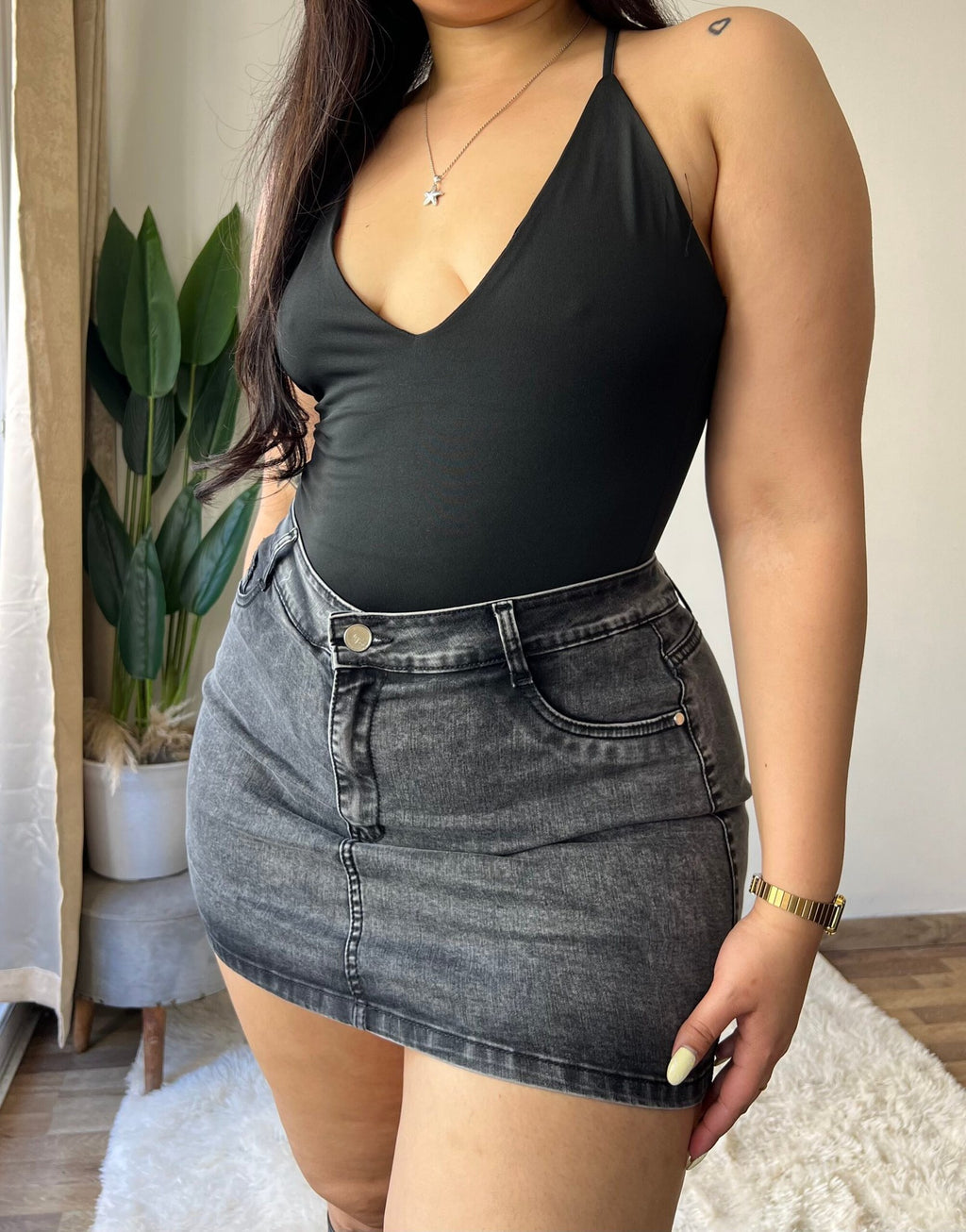 Falda Short Paris Gris · Paradise