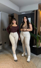 Jeans Skinny Trenzado Beige · KL-2021 · Paradise