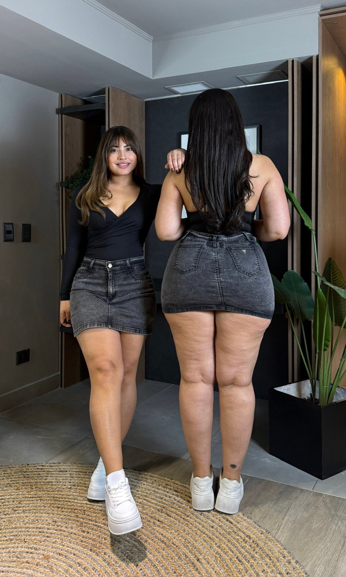 Falda Short Paris Gris · Paradise