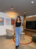 Jeans Flare Dupe Zara Efecto Vientre Plano · KL-2044 · Paradise