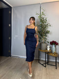 Vestido Bershka Denim Azul