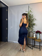 Vestido Bershka Denim Azul