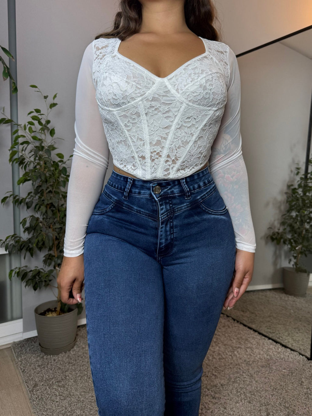 Jeans Flare Azul Oscuro · Emporium
