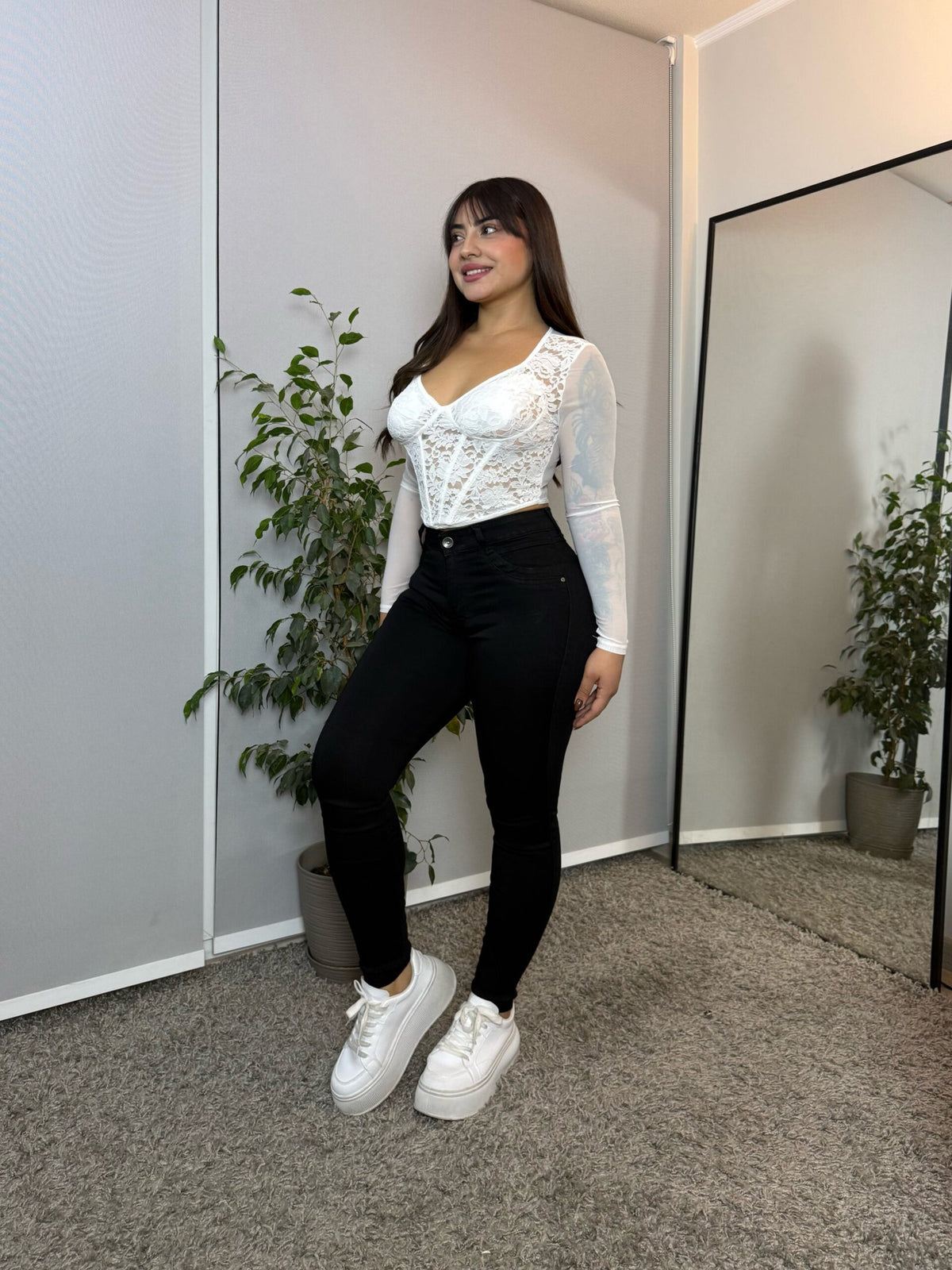 Jeans Skinny Clásico Negro · For3t