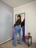 Jeans Flare Curvy Celeste claro · KL-2131 · Paradise