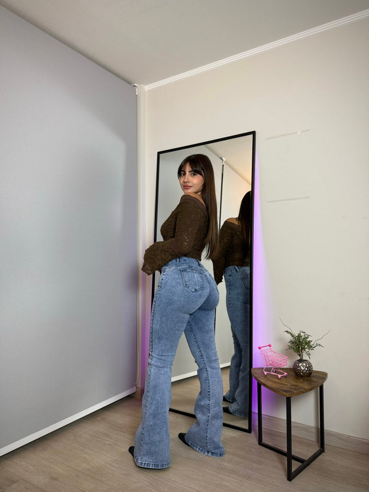Jeans Flare Curvy Celeste claro · KL-2131 · Paradise