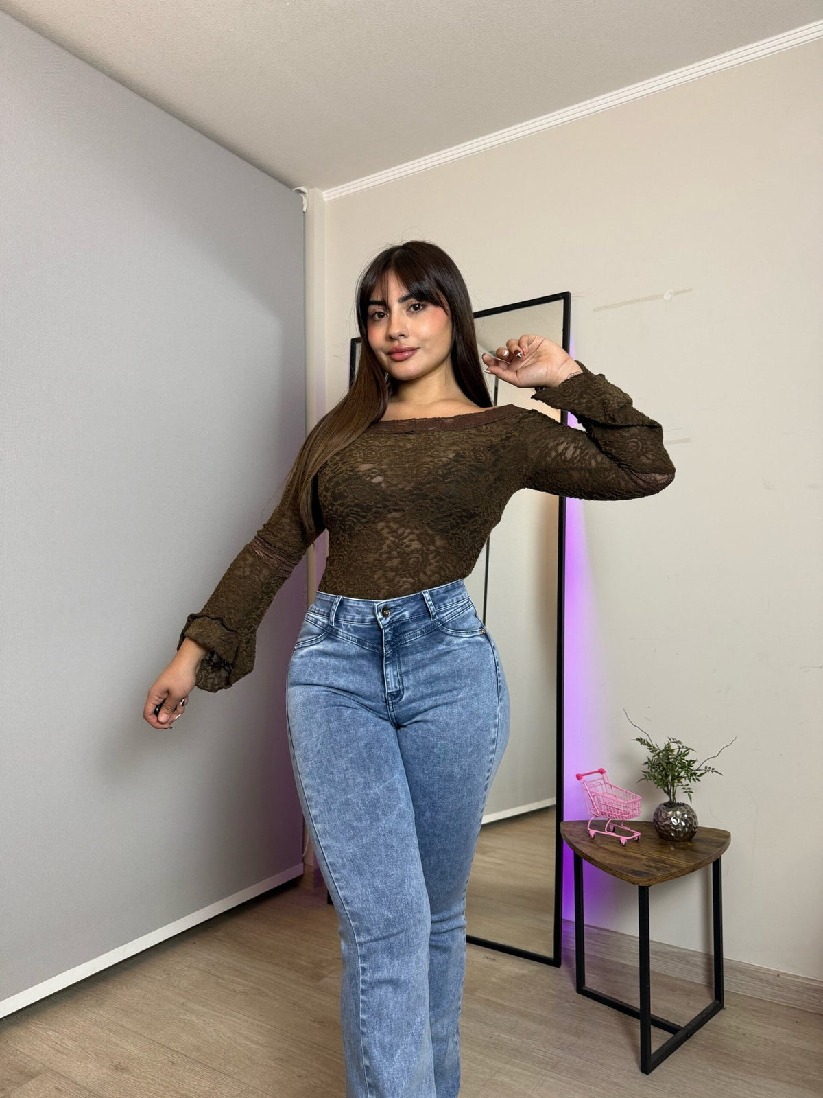 Jeans Flare Curvy Celeste claro · KL-2131 · Paradise