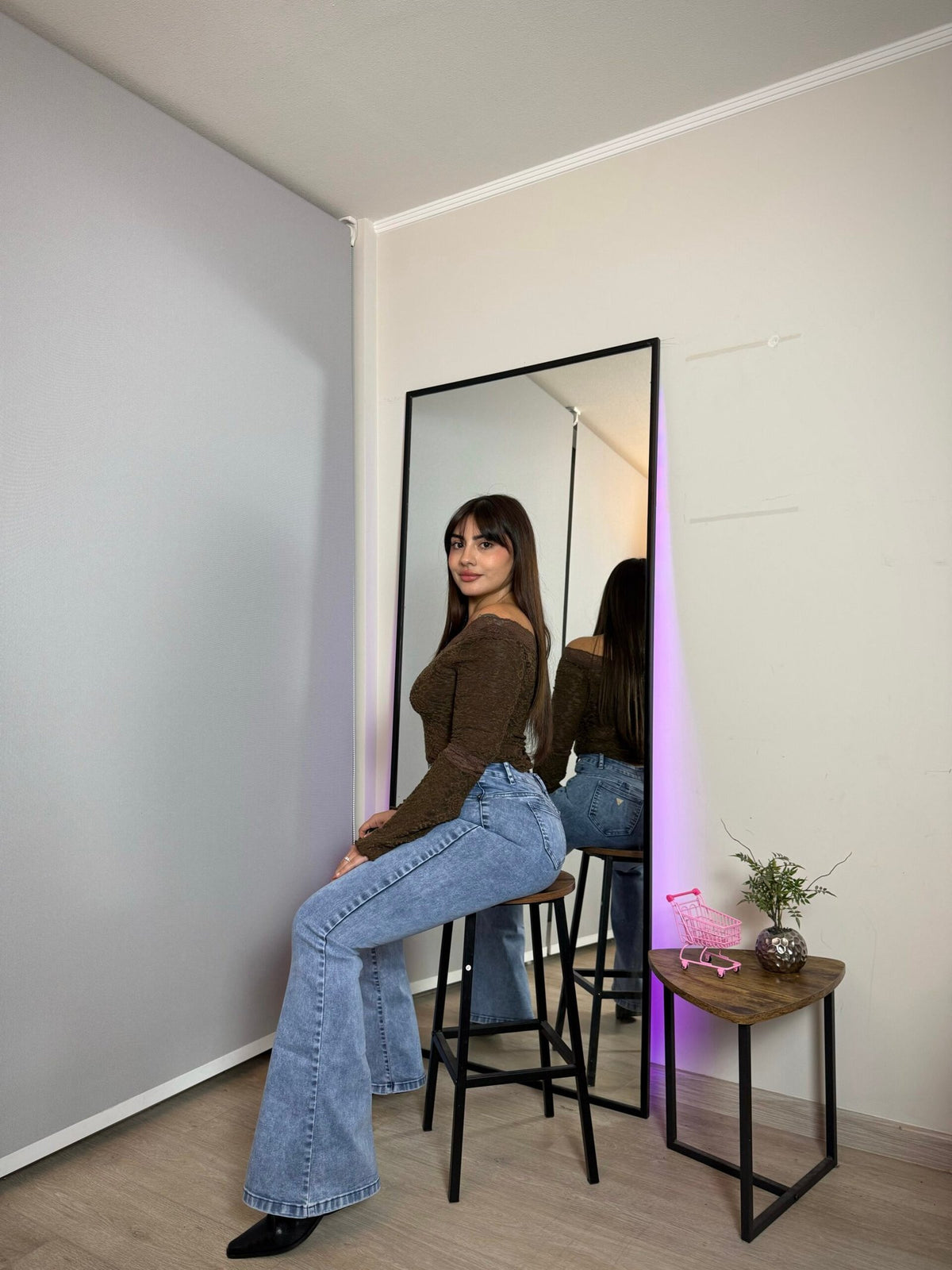 Jeans Flare Curvy Celeste claro · KL-2131 · Paradise
