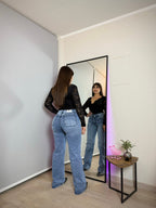 Jeans Wide Leg New York Celeste · Emporium