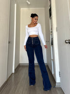 Jeans Flare Zara Azul· KL-1825 · Paradise