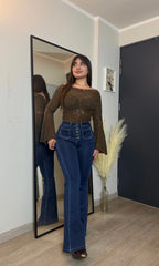 Jeans Flare Zara Azul· KL-1825 · Paradise