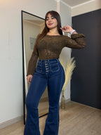 Jeans Flare Zara Azul· KL-1825 · Paradise