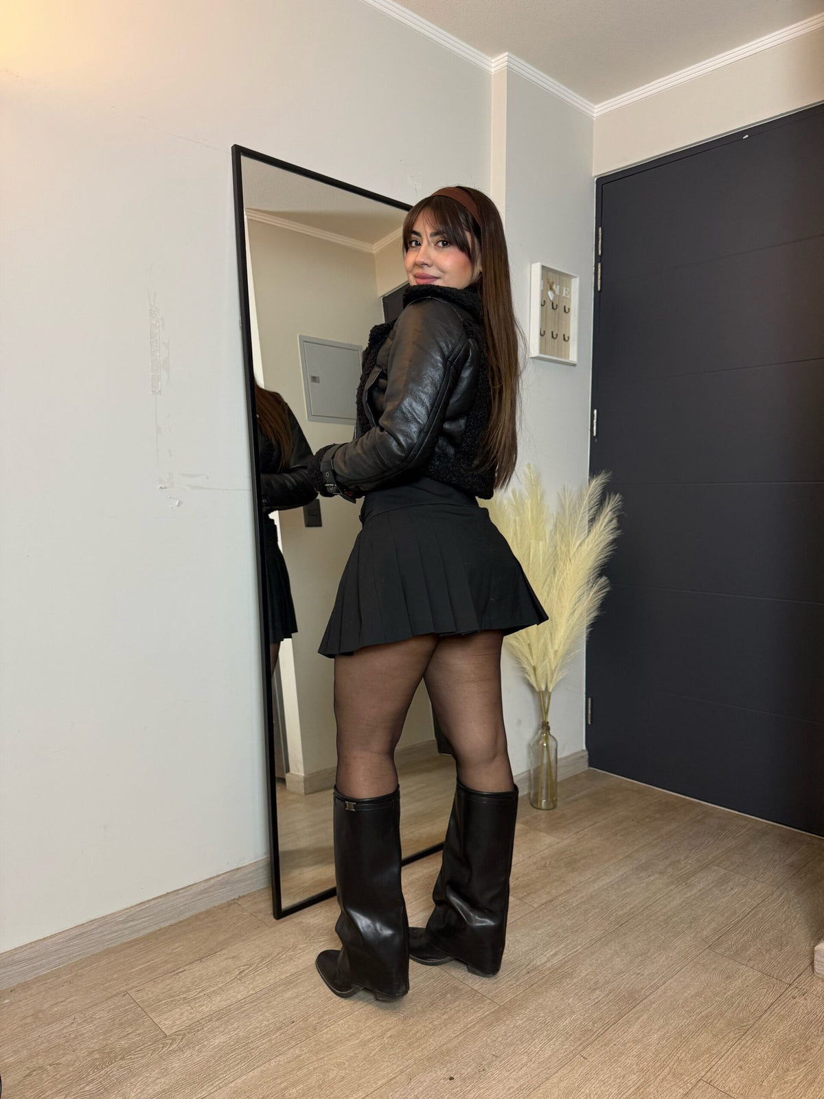 Chaqueta Mini Aviadora Francia Negra · KL-3065 · KALES
