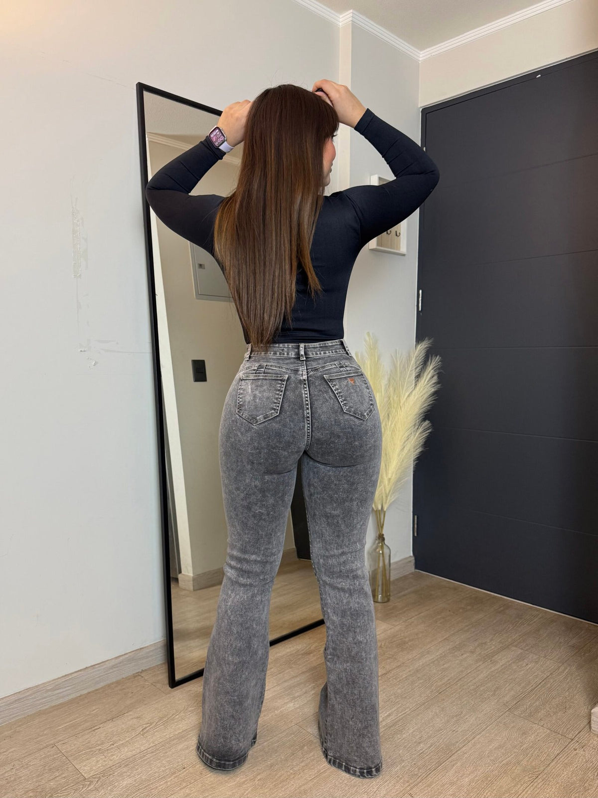 Jeans Flare Gris nevado Curvy · KL-2133 · Paradise
