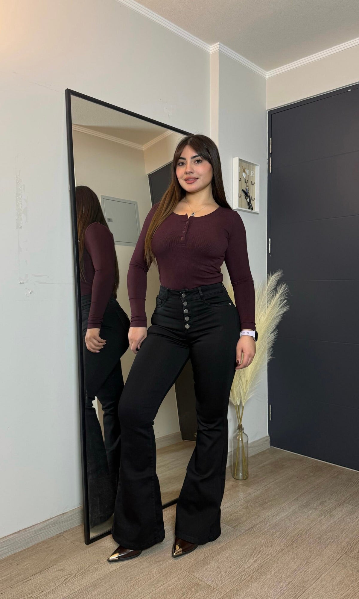 Jeans Flare Zara Negro· KL-2158 · Paradise