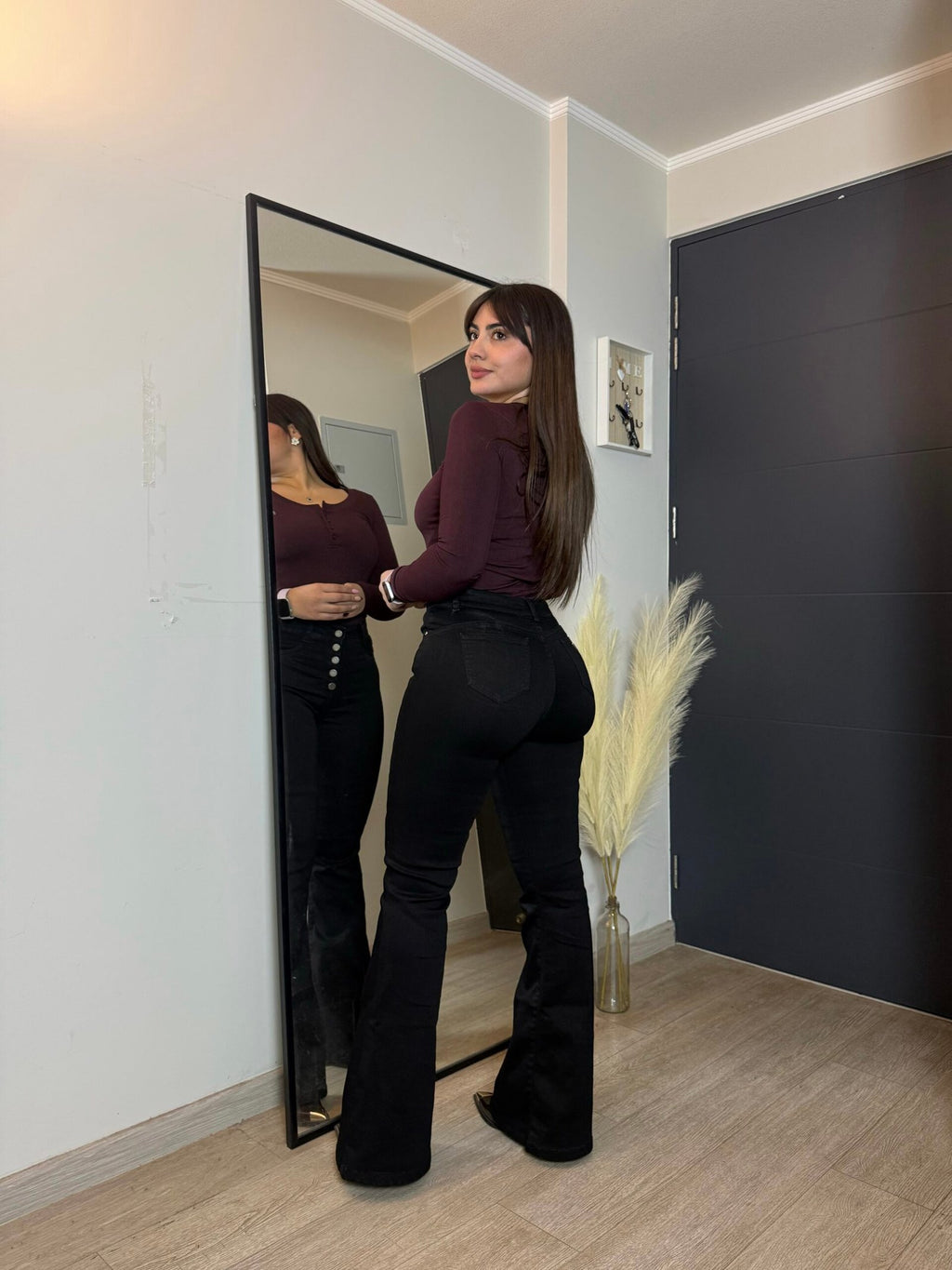 Jeans Flare Zara Negro· KL-2158 · Paradise