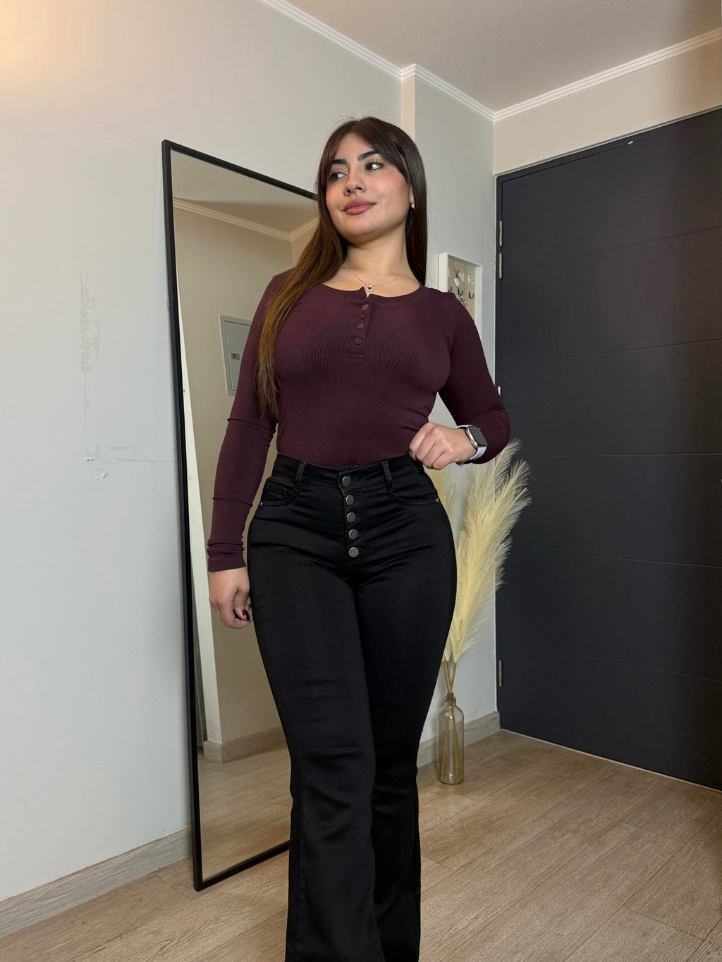 Jeans Flare Zara Negro· KL-2158 · Paradise