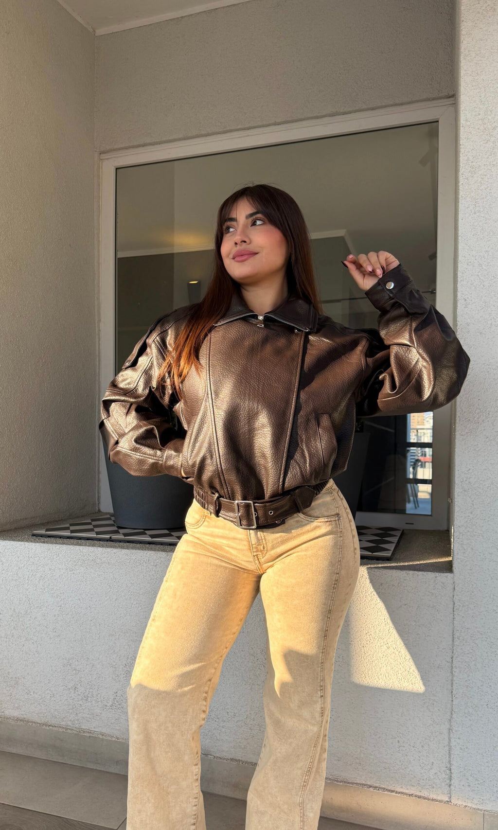 Chaqueta Bomber Ecocuero Madison · KL-6232 · KALES