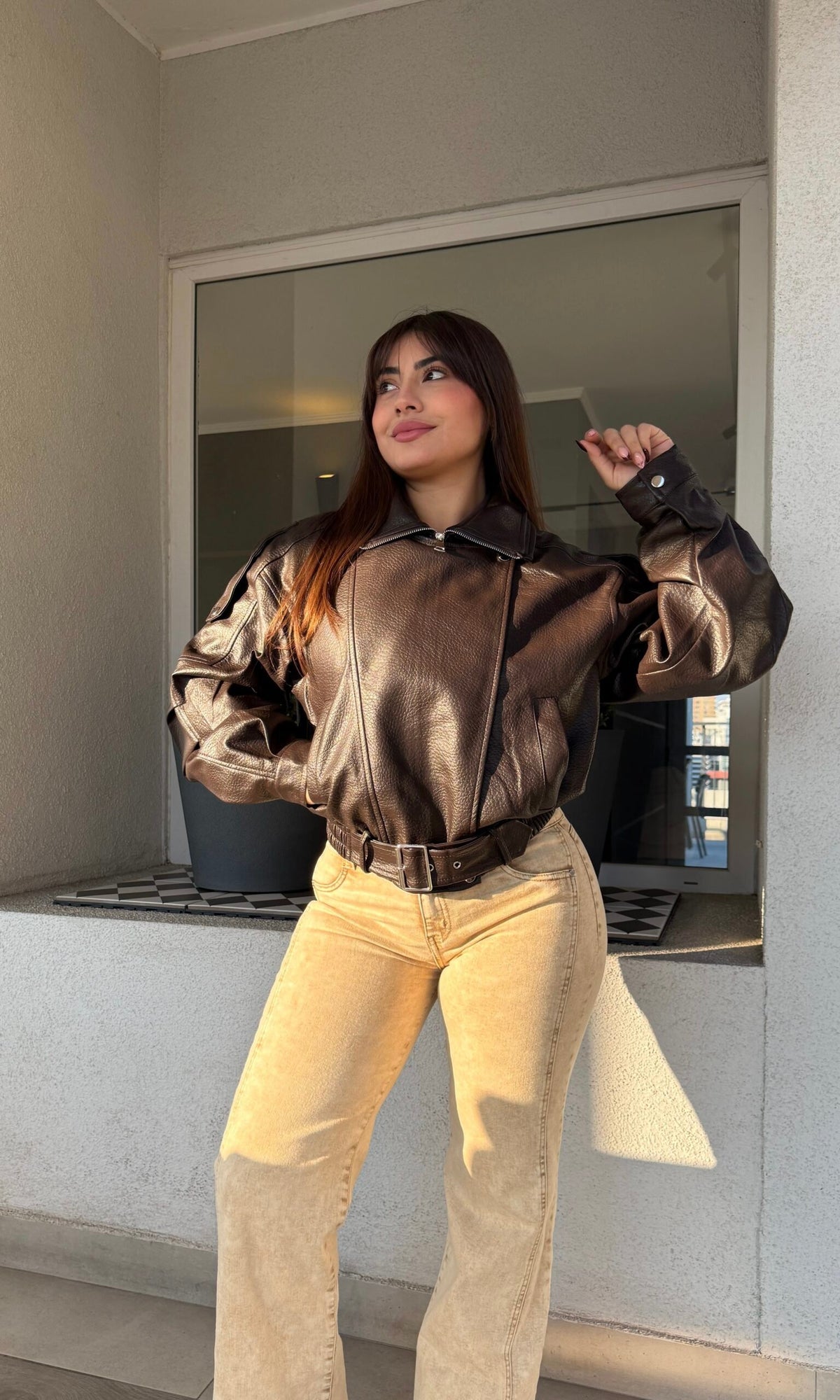 Chaqueta Bomber Ecocuero Madison · KL-6232 · KALES