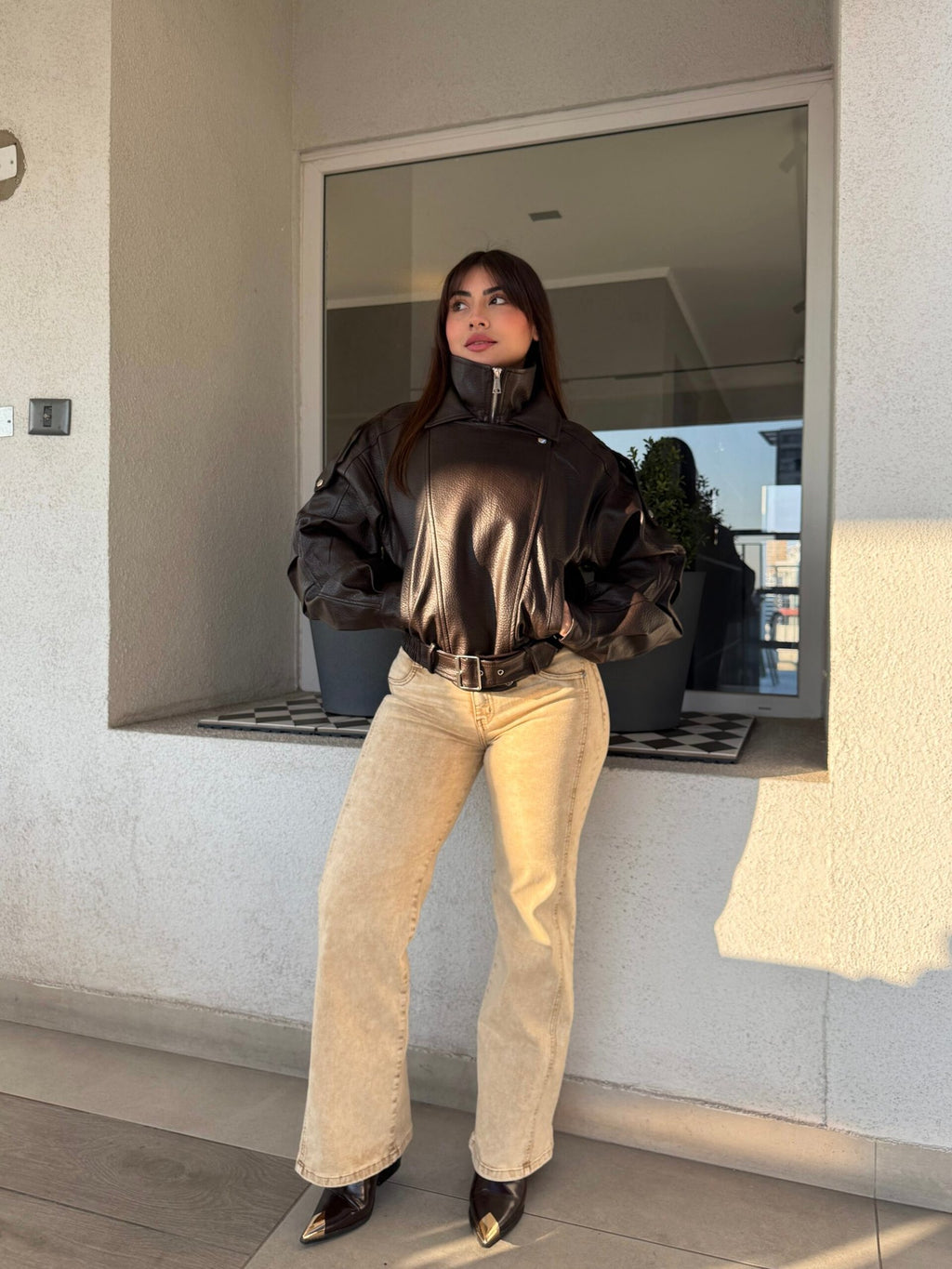 Chaqueta Bomber Ecocuero Madison · KL-6232 · KALES