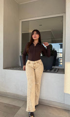 Jeans Wide Leg Beige Vintage · KL-2128 · Paradise