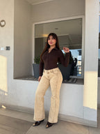 Jeans Wide Leg Beige Vintage · KL-2128 · Paradise