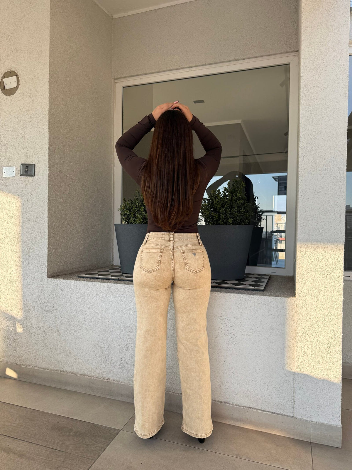 Jeans Wide Leg Beige Vintage · KL-2128 · Paradise