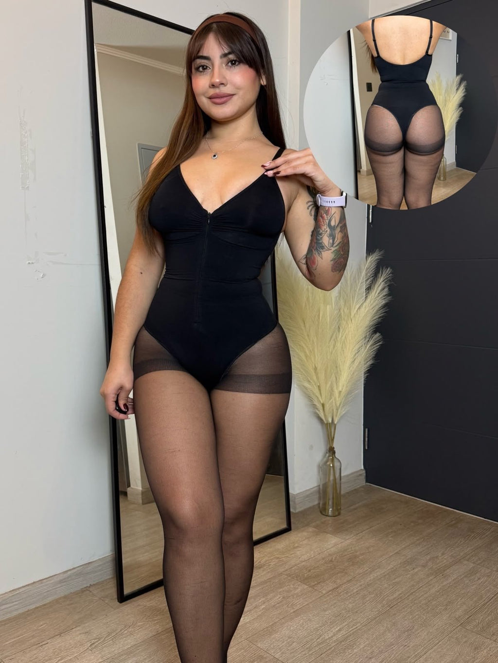 Body con Cierre Frontal Sculpt Negro · KL-1049 · KALES