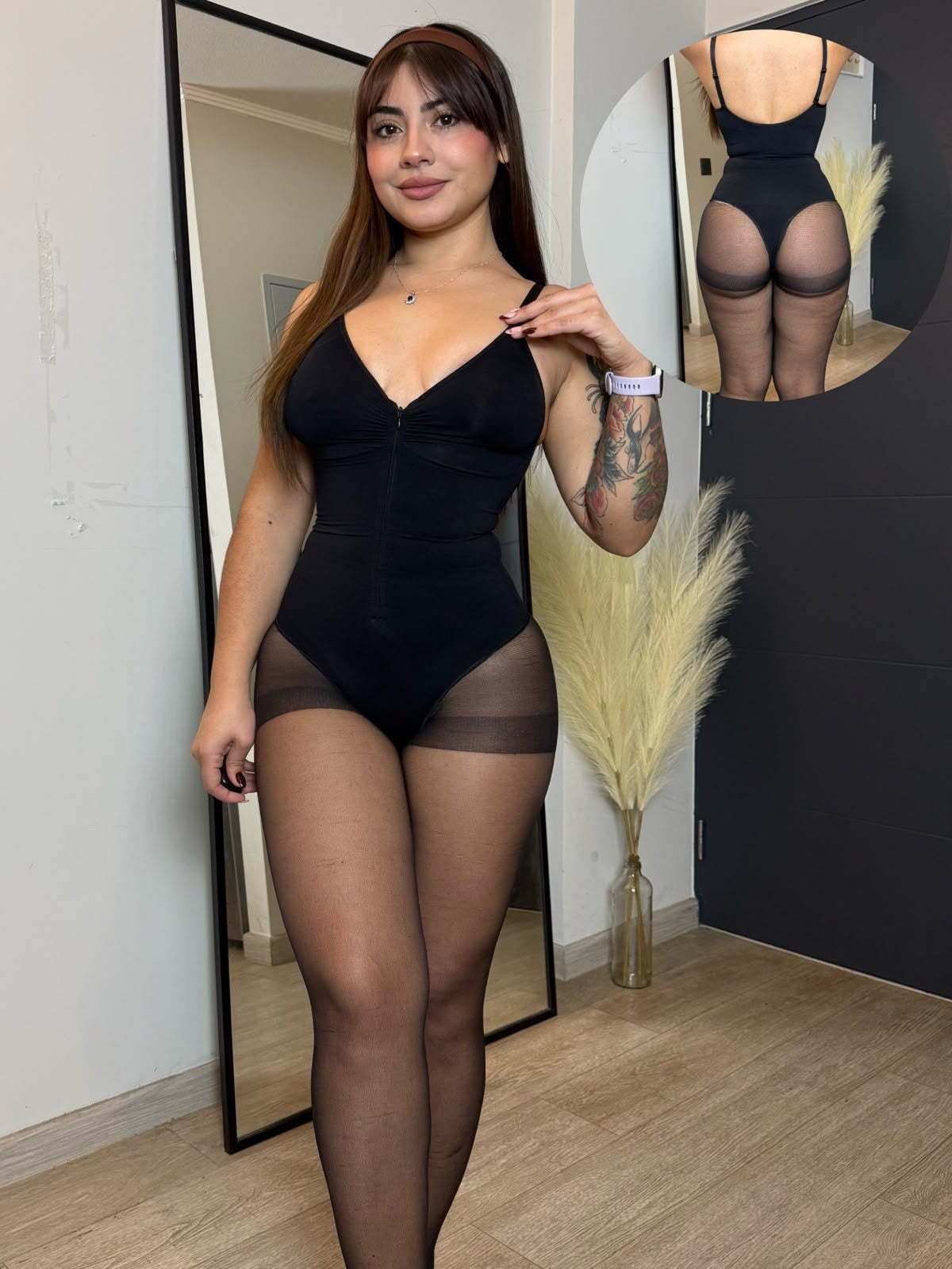 Body con Cierre Frontal Sculpt Negro · KL-1049 · KALES