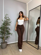 Jeans Flare Chocolate Luna · Emporium