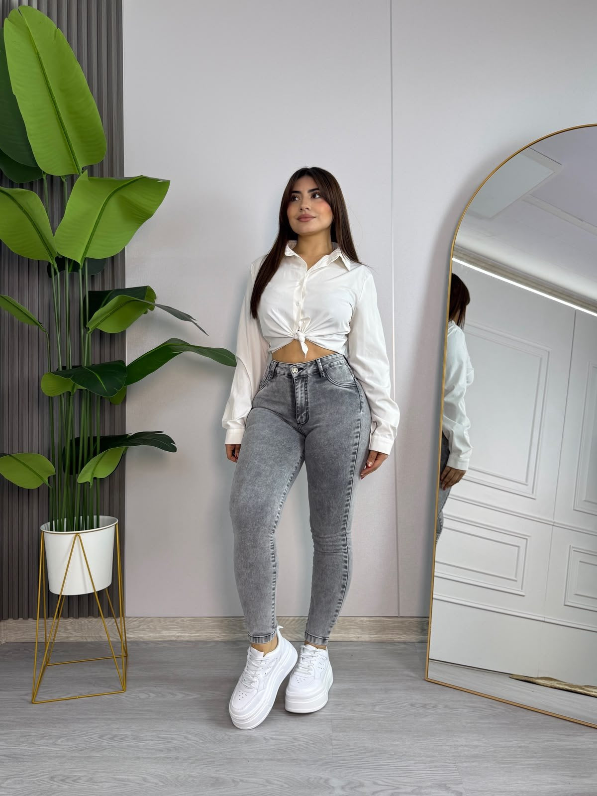 Jeans Skinny Argentina Gris · Emporium